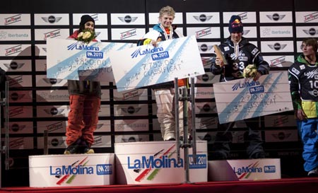 La Molina 2011 Big Air podio