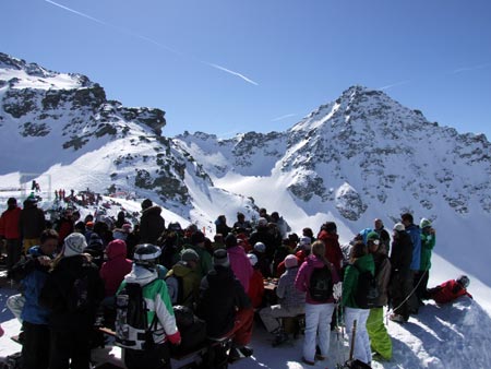 Ambiente frente al Bec des Rosses en el Verbier Extreme 09 Ambiente frente al Bec des Rosses en el Verbier Extreme 09